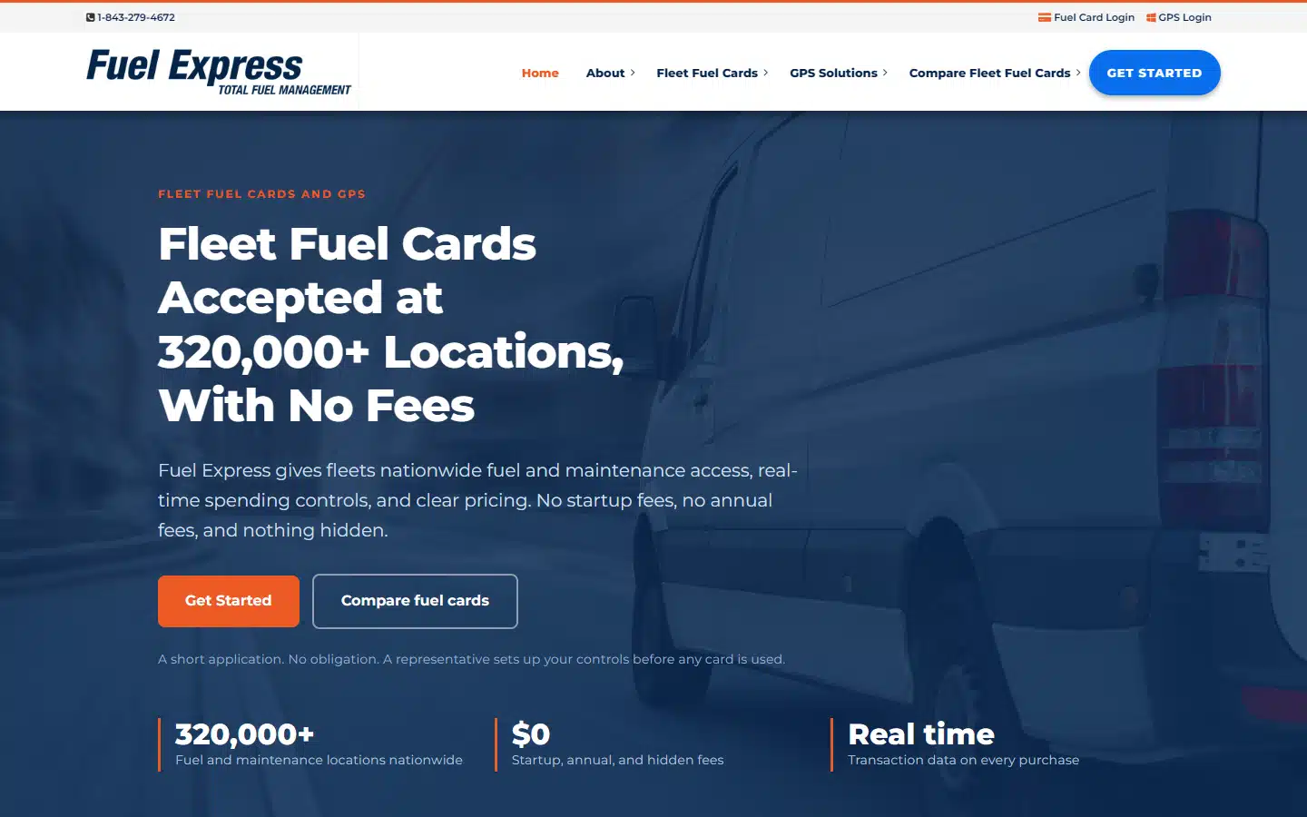 Placeholder for the Fuel Express website screenshot